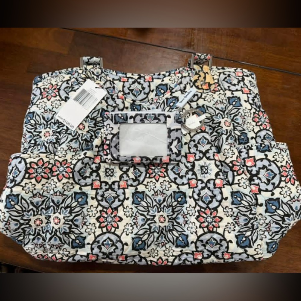 Vera Bradley Floral Patterned Tote Bag